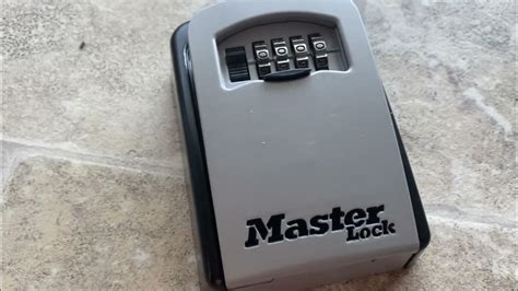 resetting master lock key box